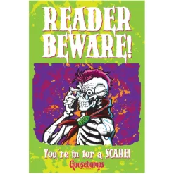 Goosebumps - Reader Beware Metal Sign