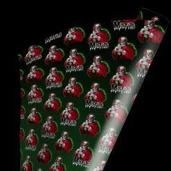 Misfits - Crimson Cringle Wrapping Paper